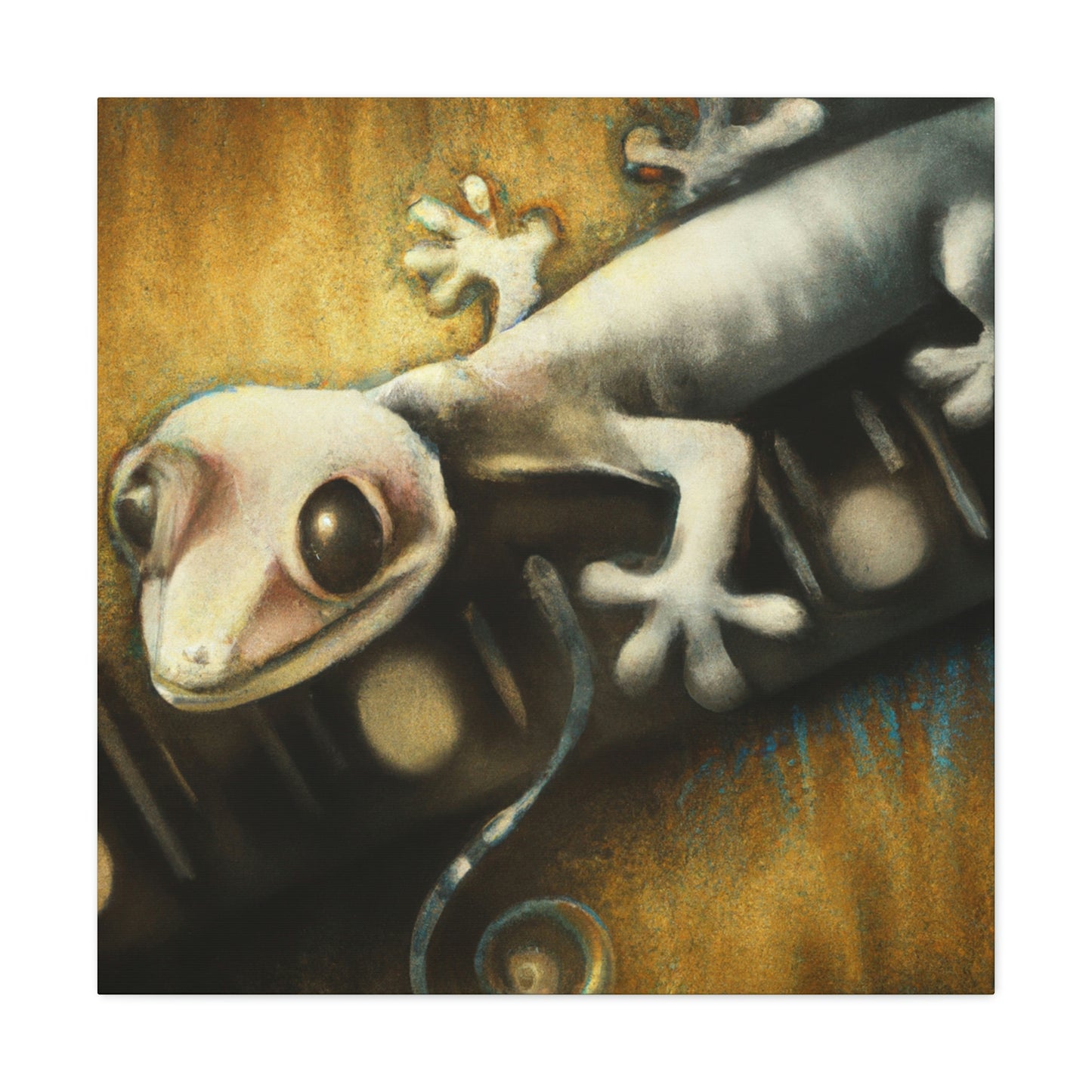 Gecko in the Mist - Canvas