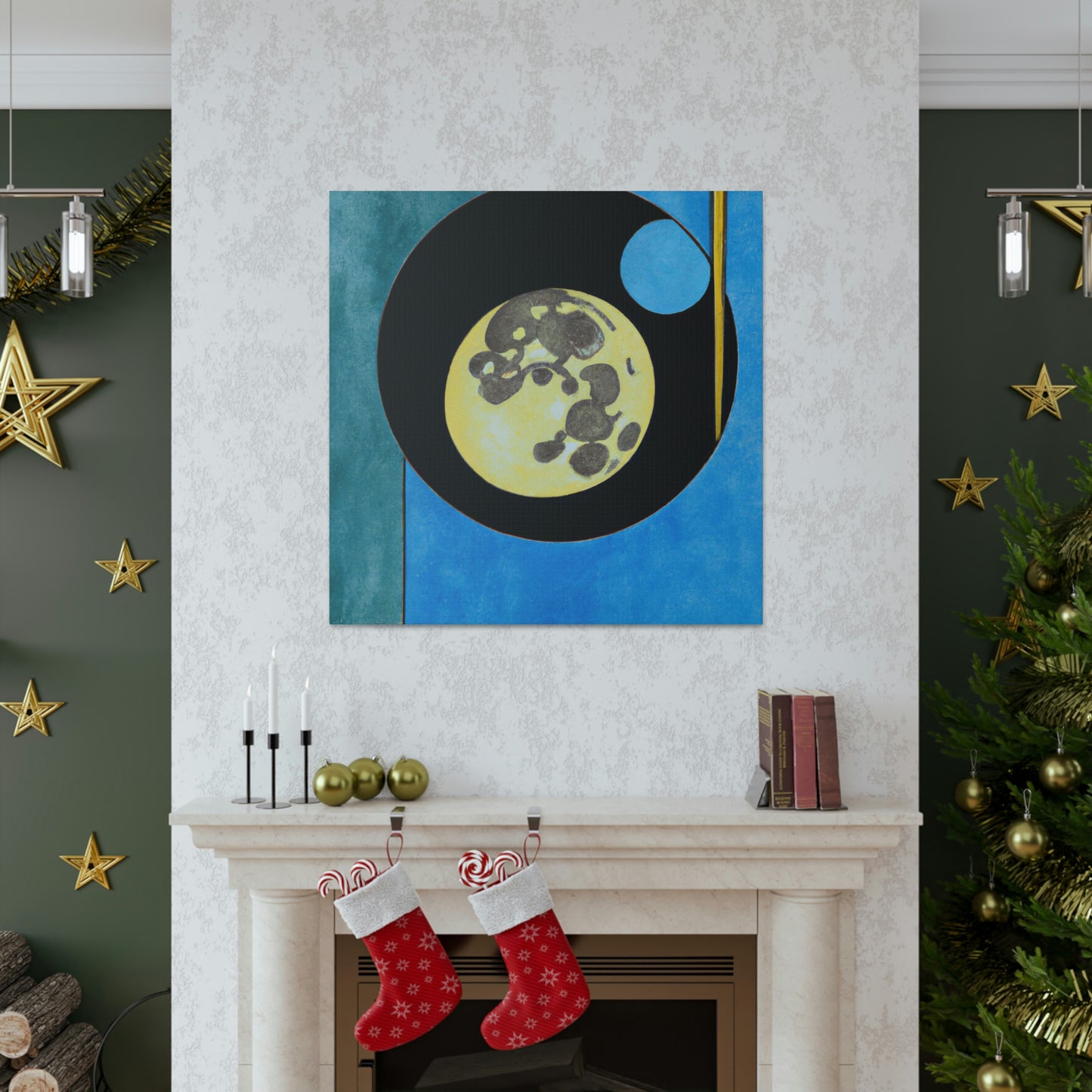 "Luna's Reflection Glows" - Canvas