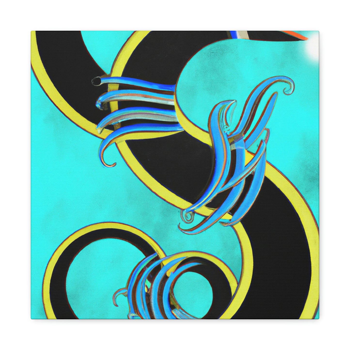 "Eel in Art Deco" - Canvas