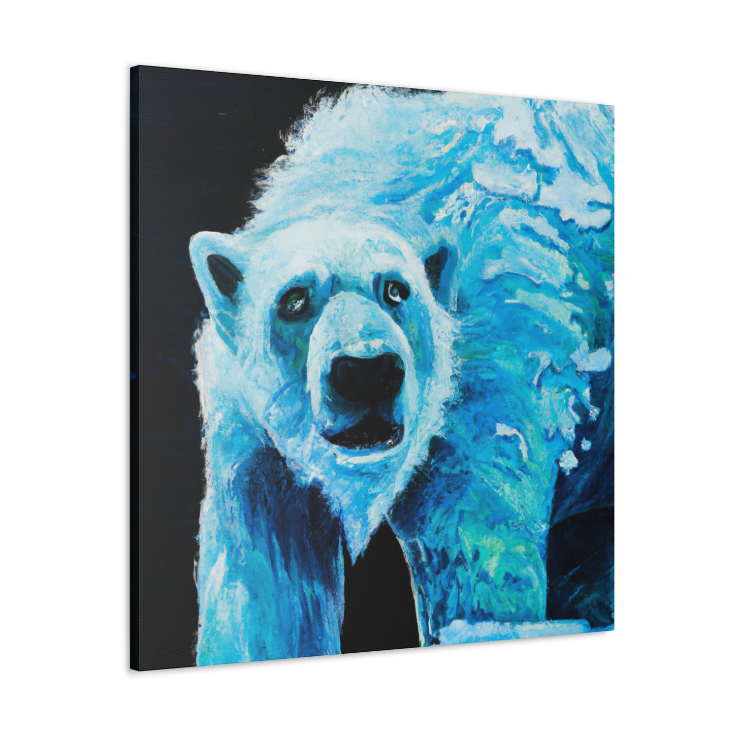 Polar Bear's Embrace - Canvas