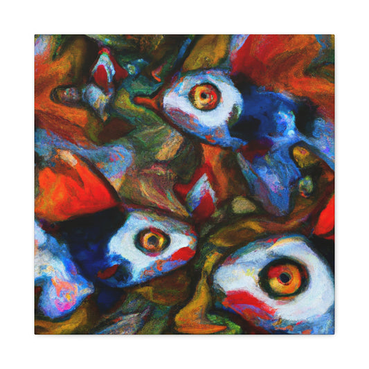 "Guppy in Expressionism" - Canvas