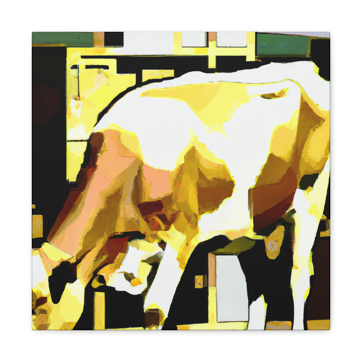 "Jersey Cow in Jazz." - Canvas