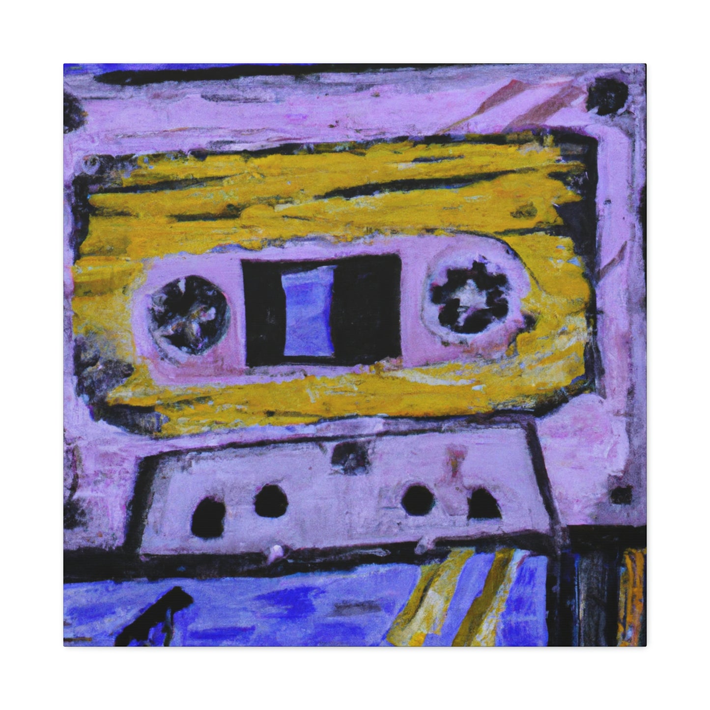 "Cassette Tape Reflection" - Canvas