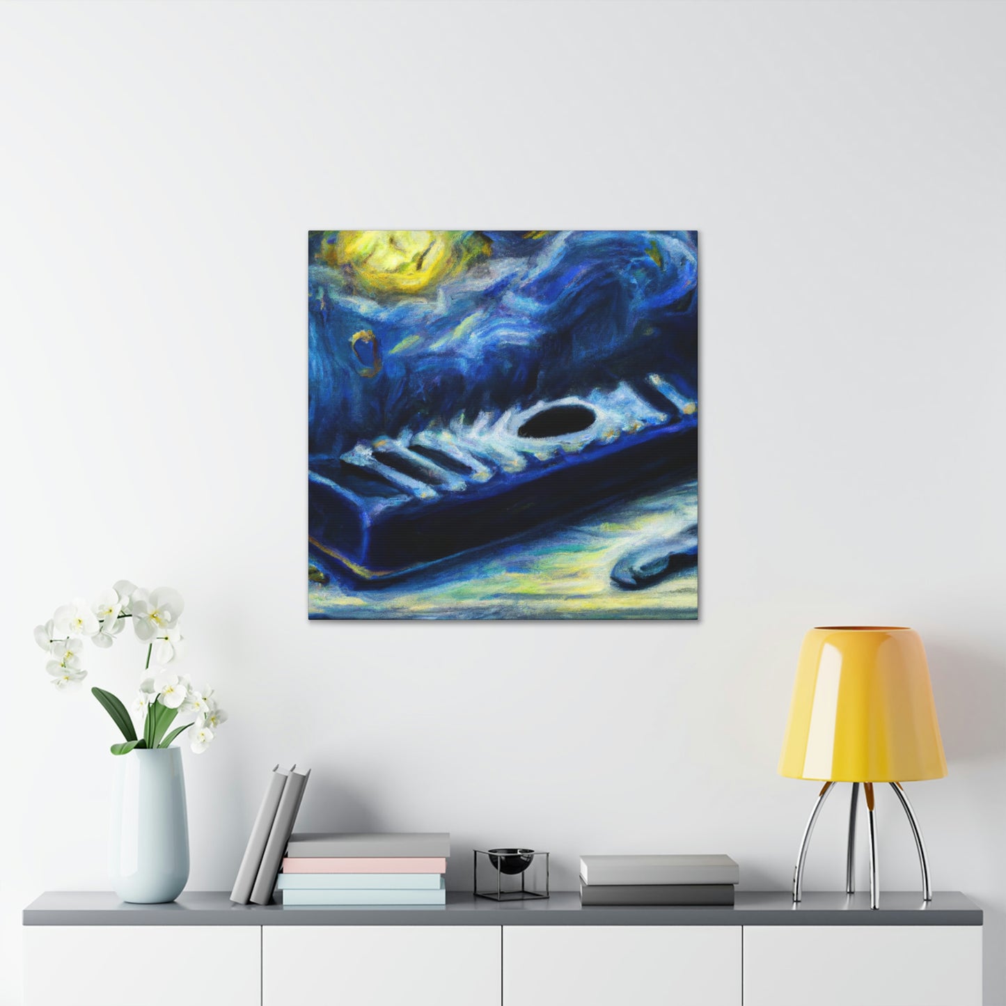 "Harmonious Harmonica Hues" - Canvas