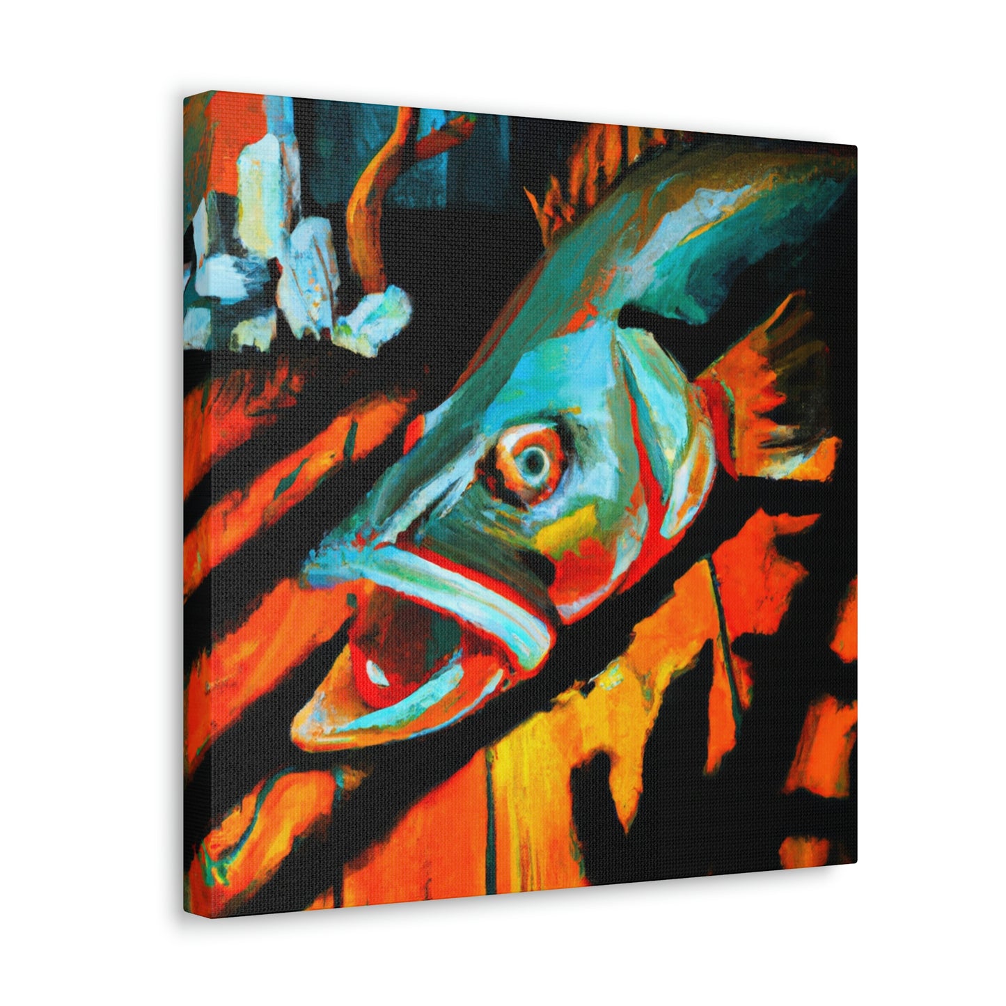 Walleye in Expressionism - Canvas