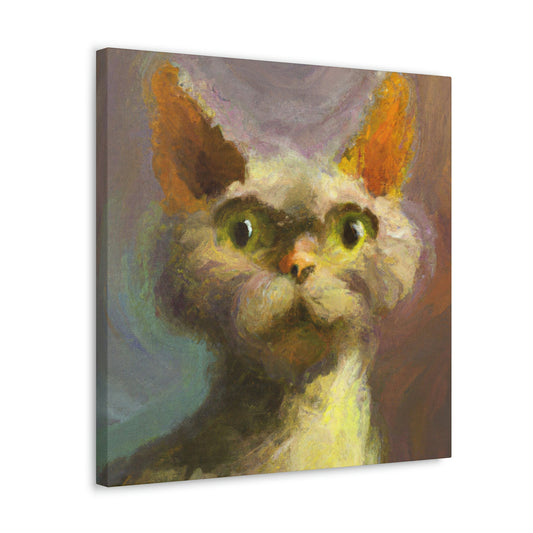 "Devon Rex Majesty" - Canvas