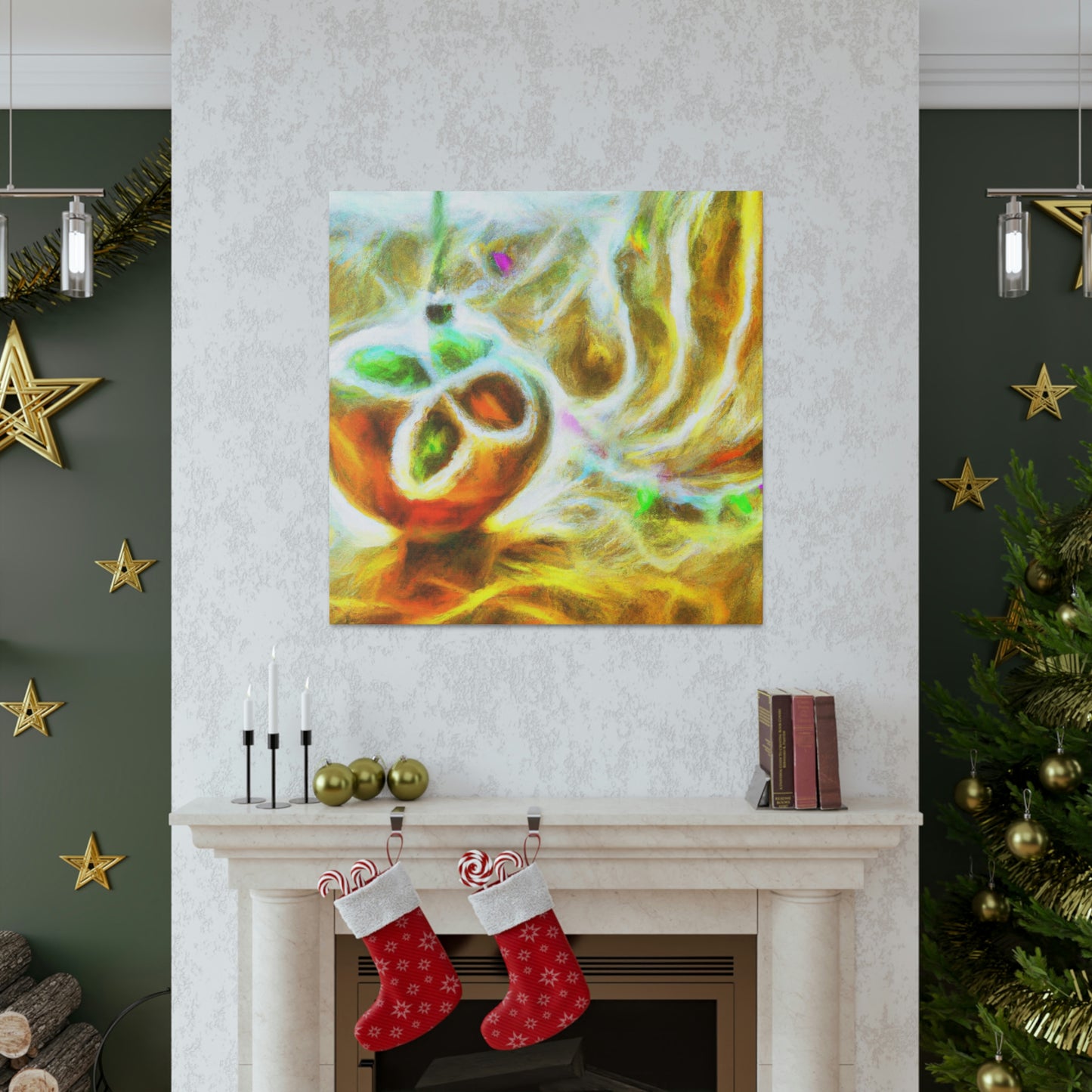 Festive Christmas Ornaments - Canvas