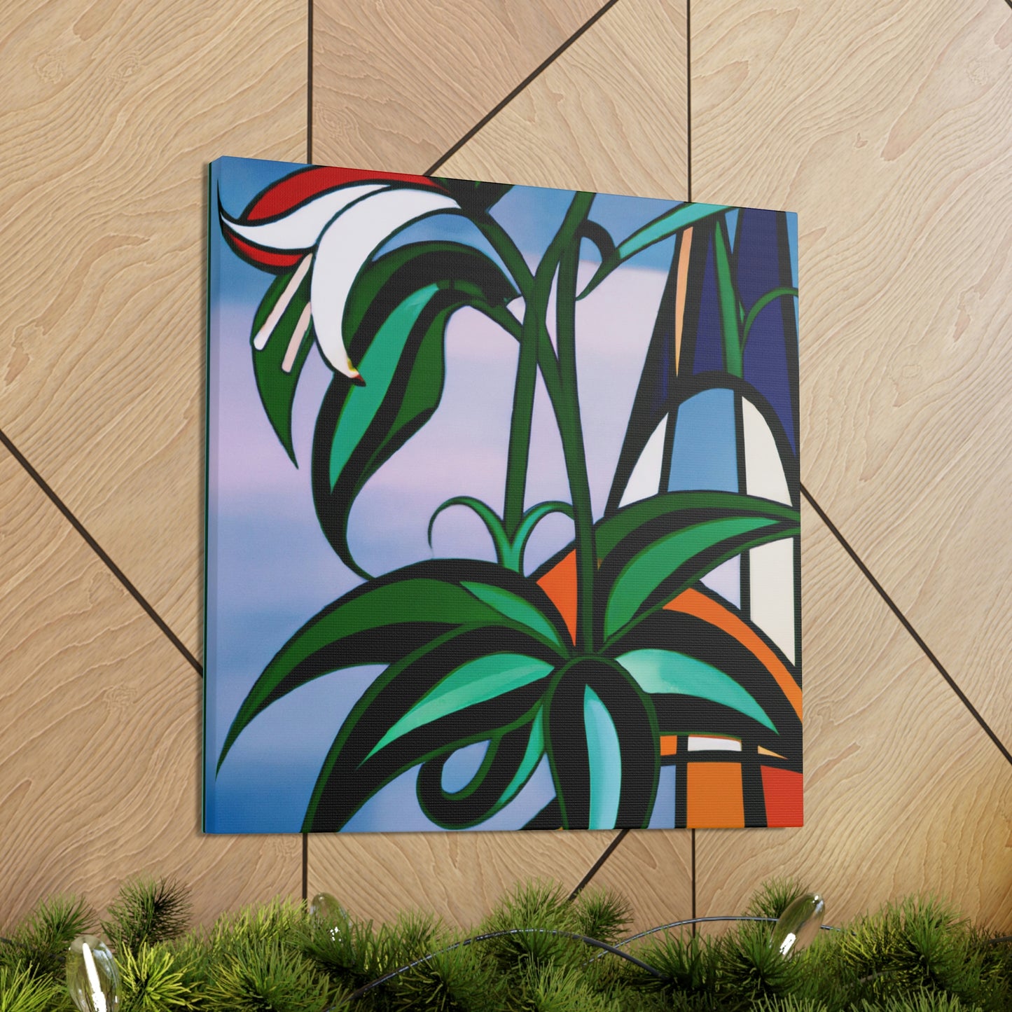 "Lily in Art Deco" - Canvas