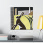 Rabbit in Art Deco - Canvas