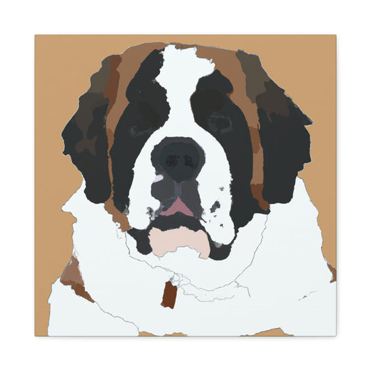 "Saint Bernard Minimalism" - Canvas