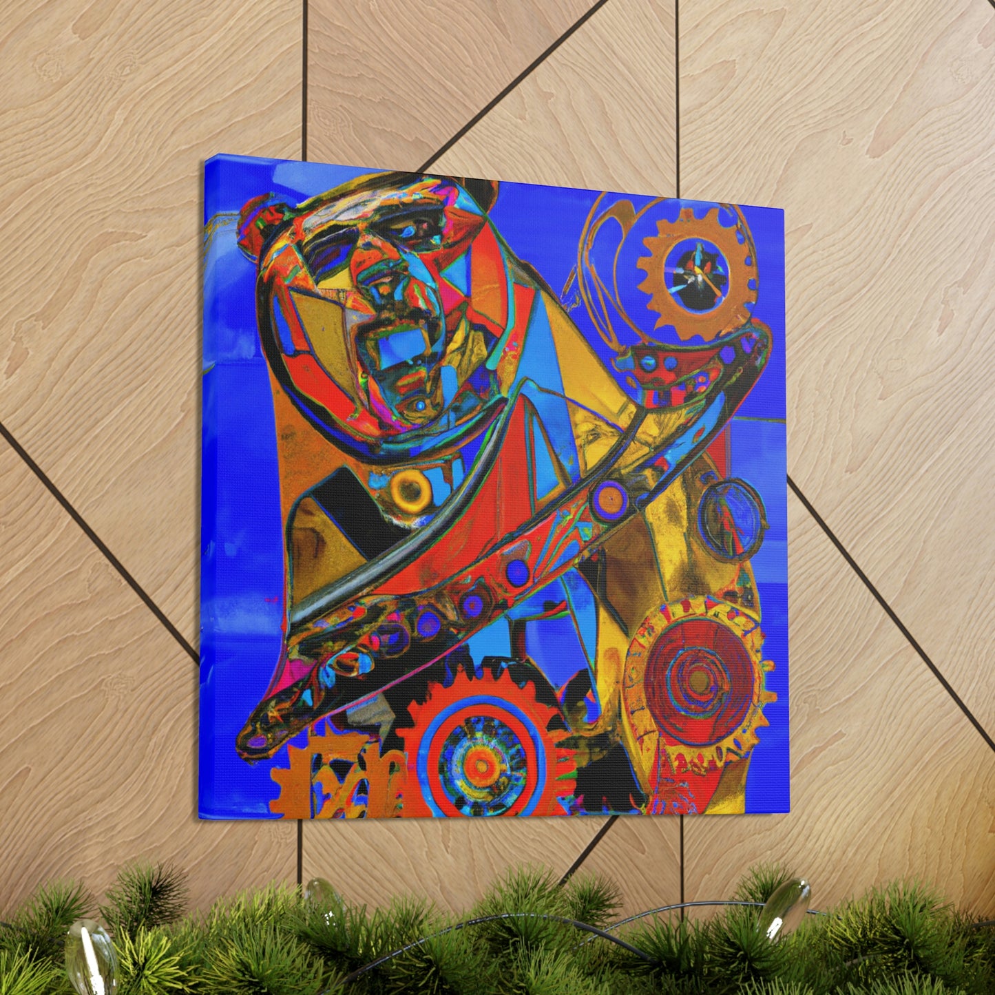 "Grizzly In Steampunk" - Canvas