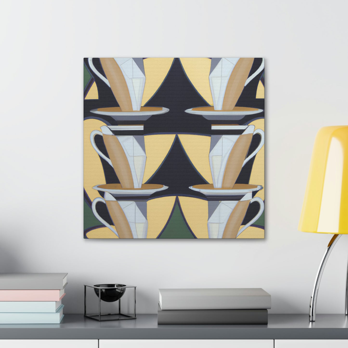 Charming Teacup Symphony - Canvas