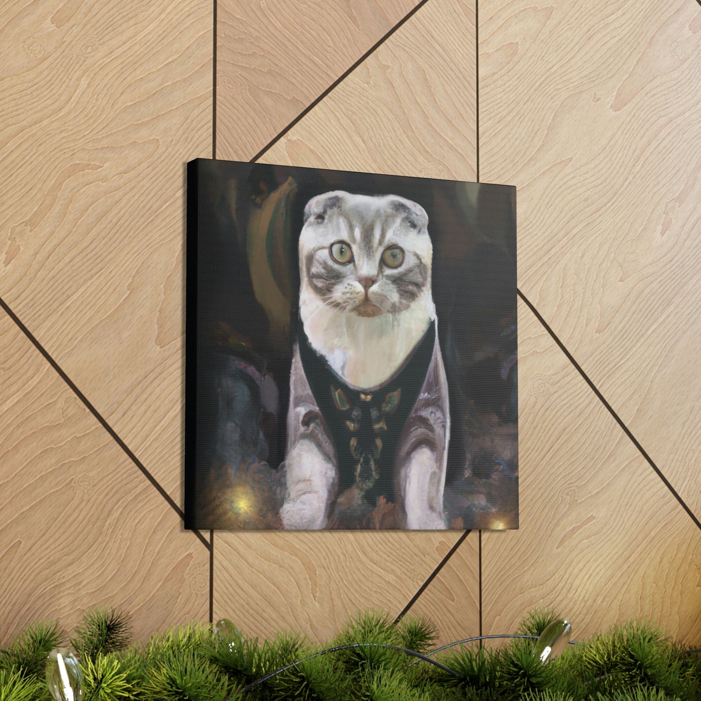 Feline Art Deco Splendor - Canvas