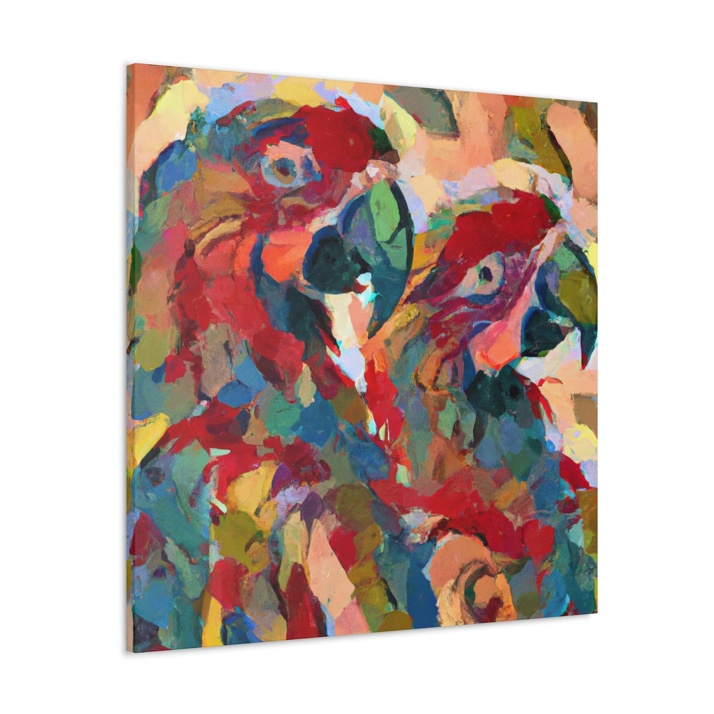 "Pionus Celestial Canvas" - Canvas