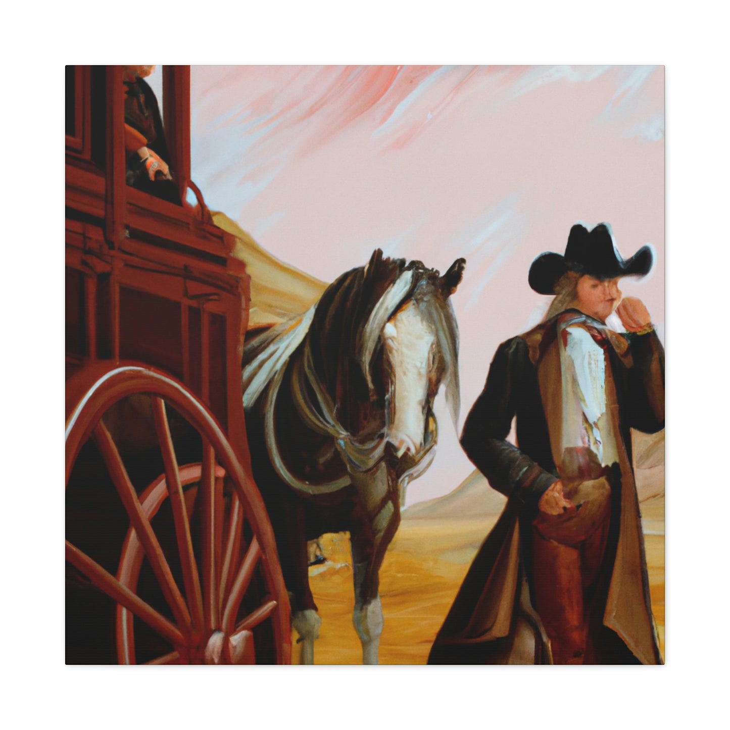 Stagecoach Neoclassicism - Canvas