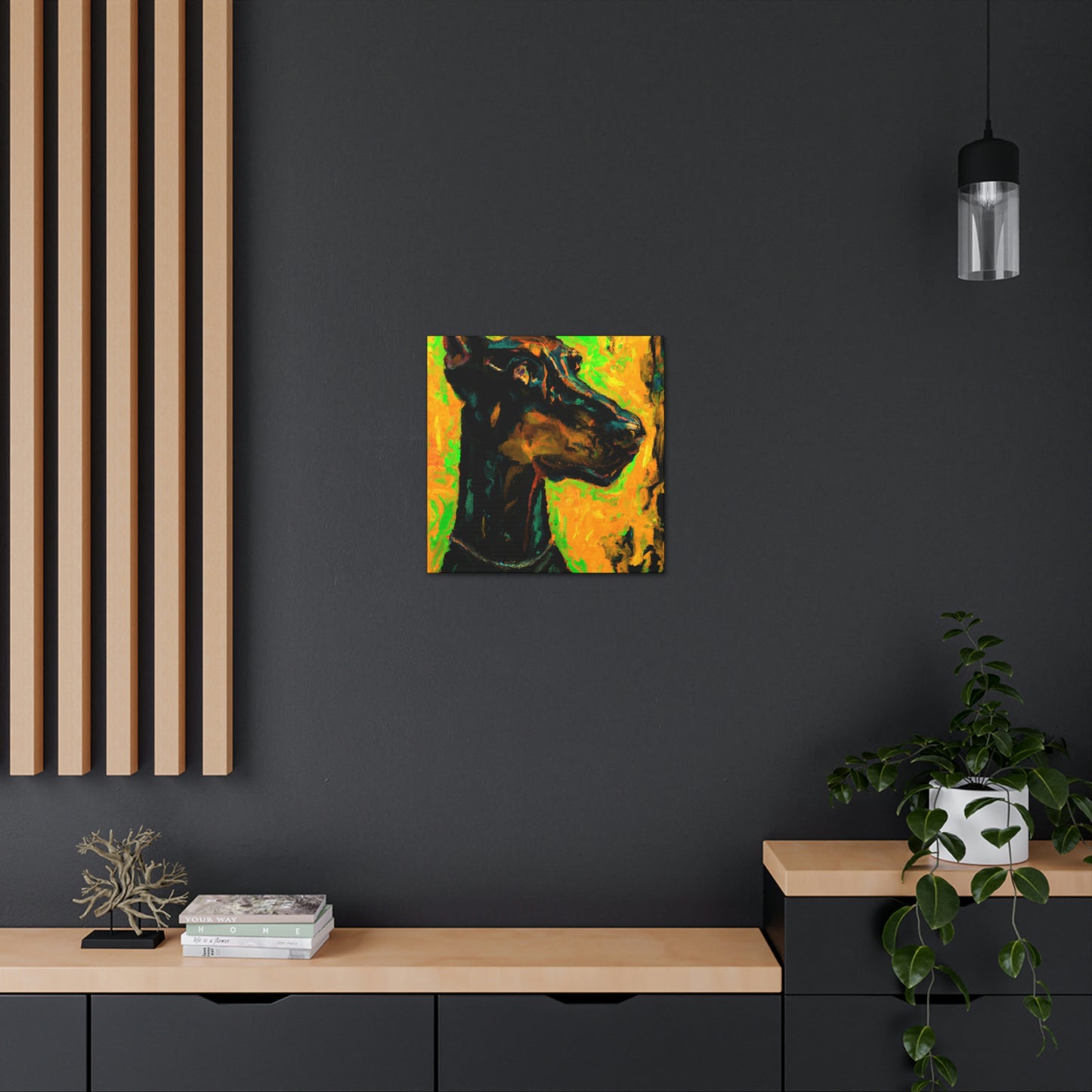 Doberman in Expressionism - Canvas