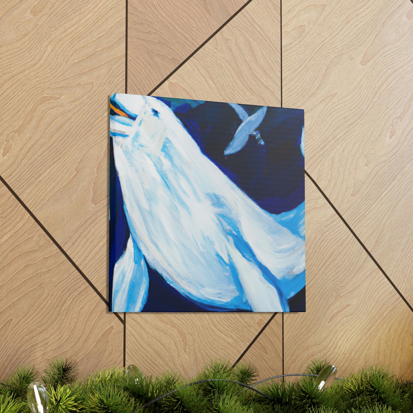 Beluga Whale Symphony - Canvas