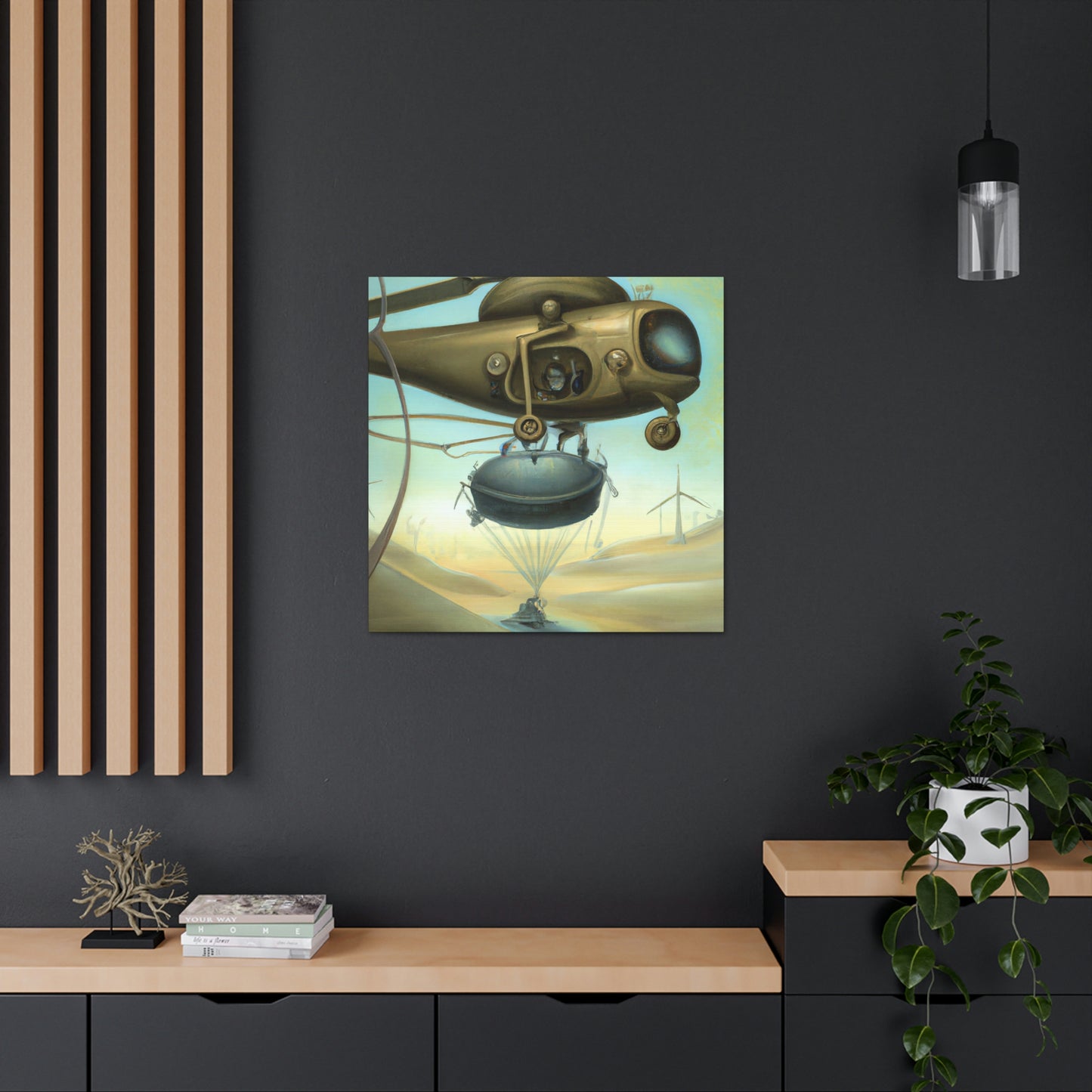 Helicopter in Surrealism - Canvas