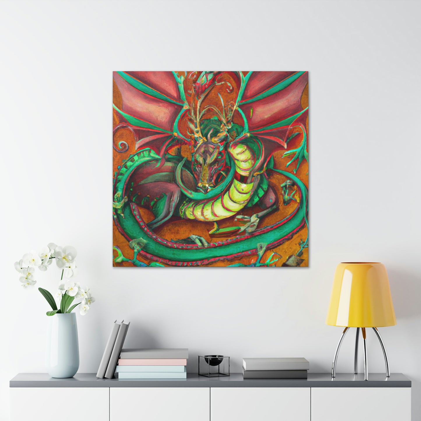 "Dragon in the Jazz Age" - Canvas