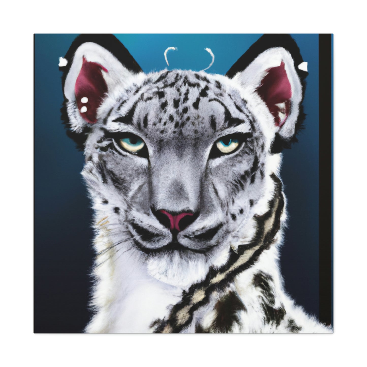 "Frozen Leopard Luxury" - Canvas