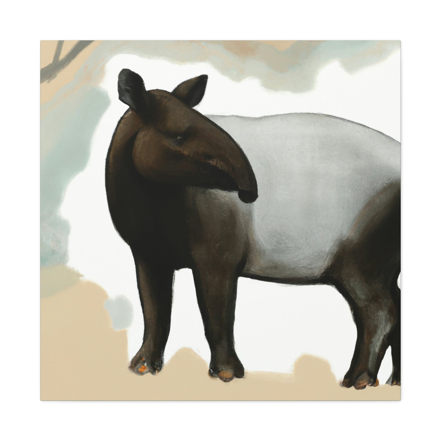 Malayan Tapir Dreaming - Canvas