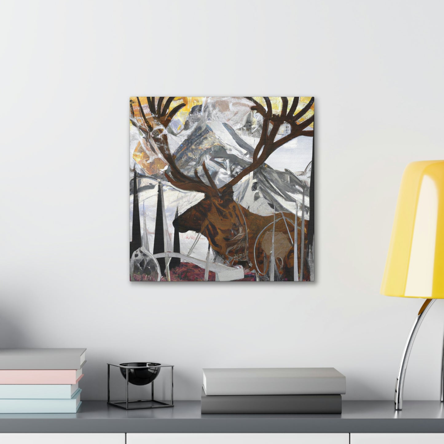 Elk of Art Deco - Canvas