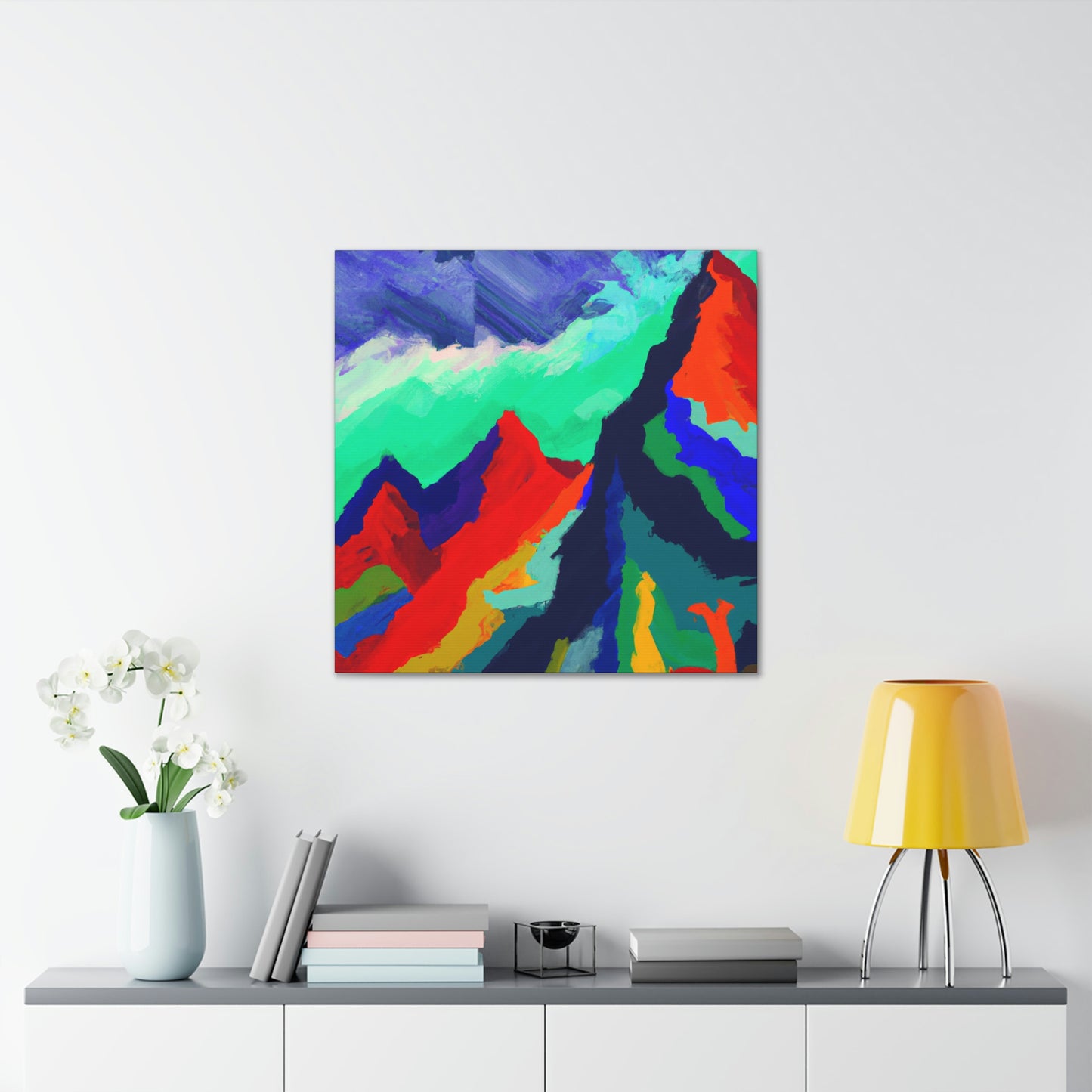 Mountain Majesty Abstract - Canvas