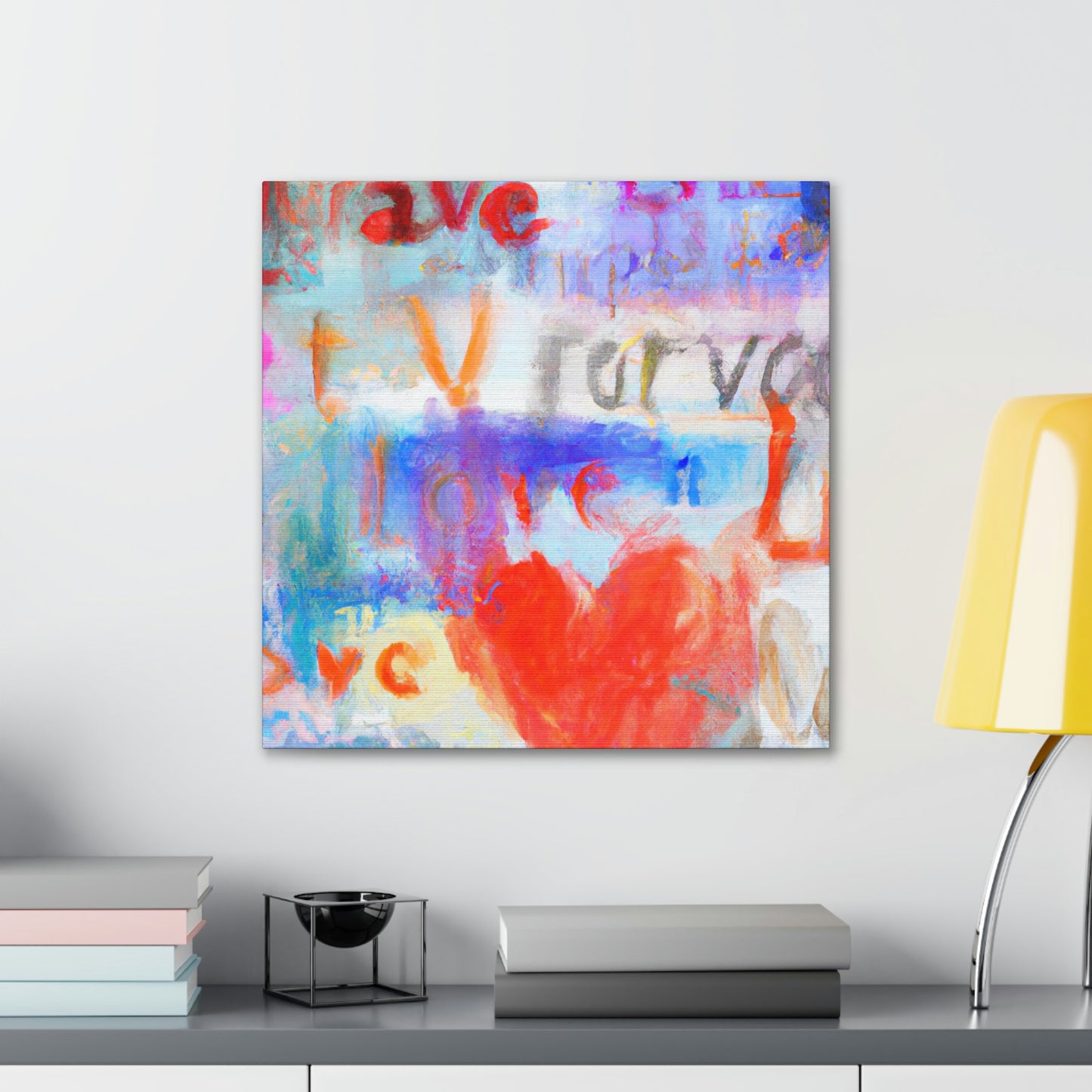 Love Letters in Hues - Canvas