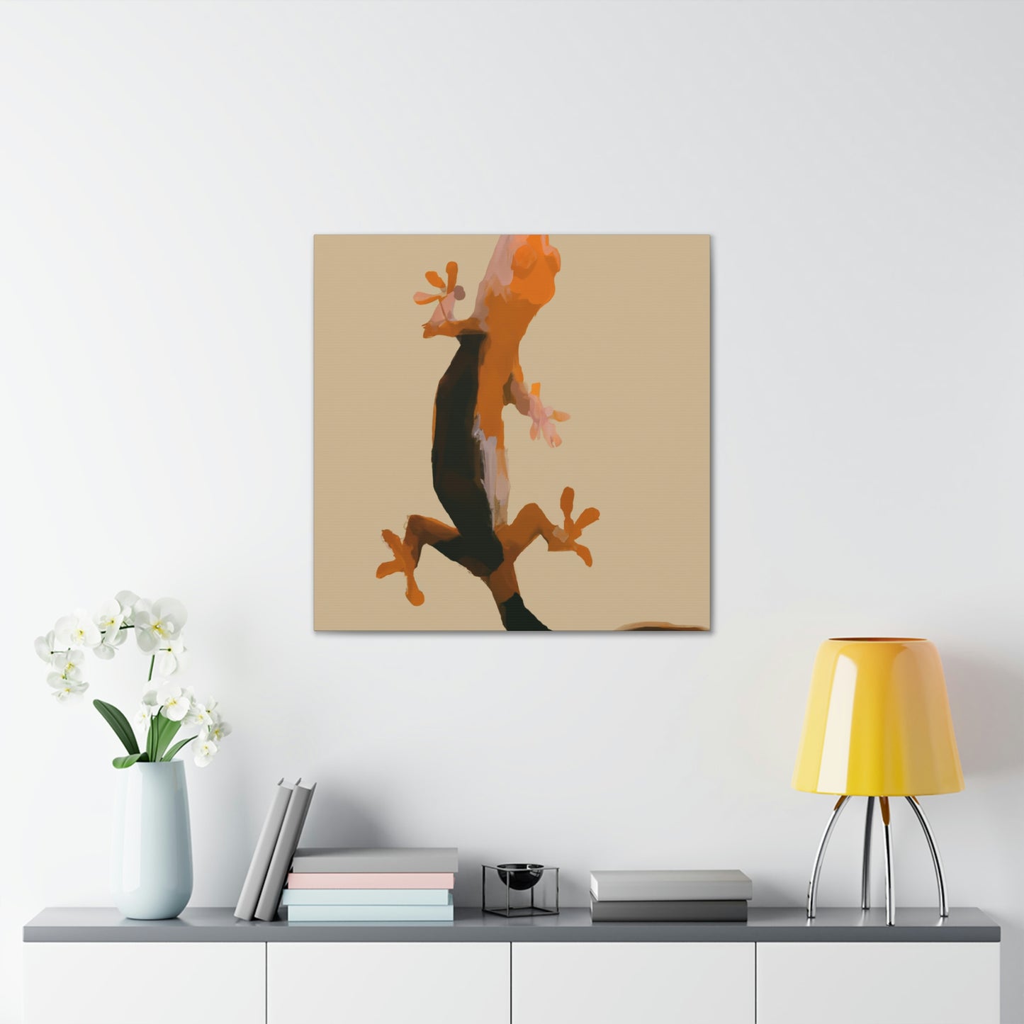 Crested Gecko Simplicity - Canvas