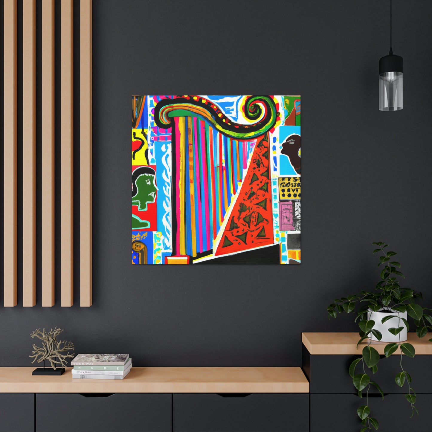 "Harp of Minimalism" - Canvas