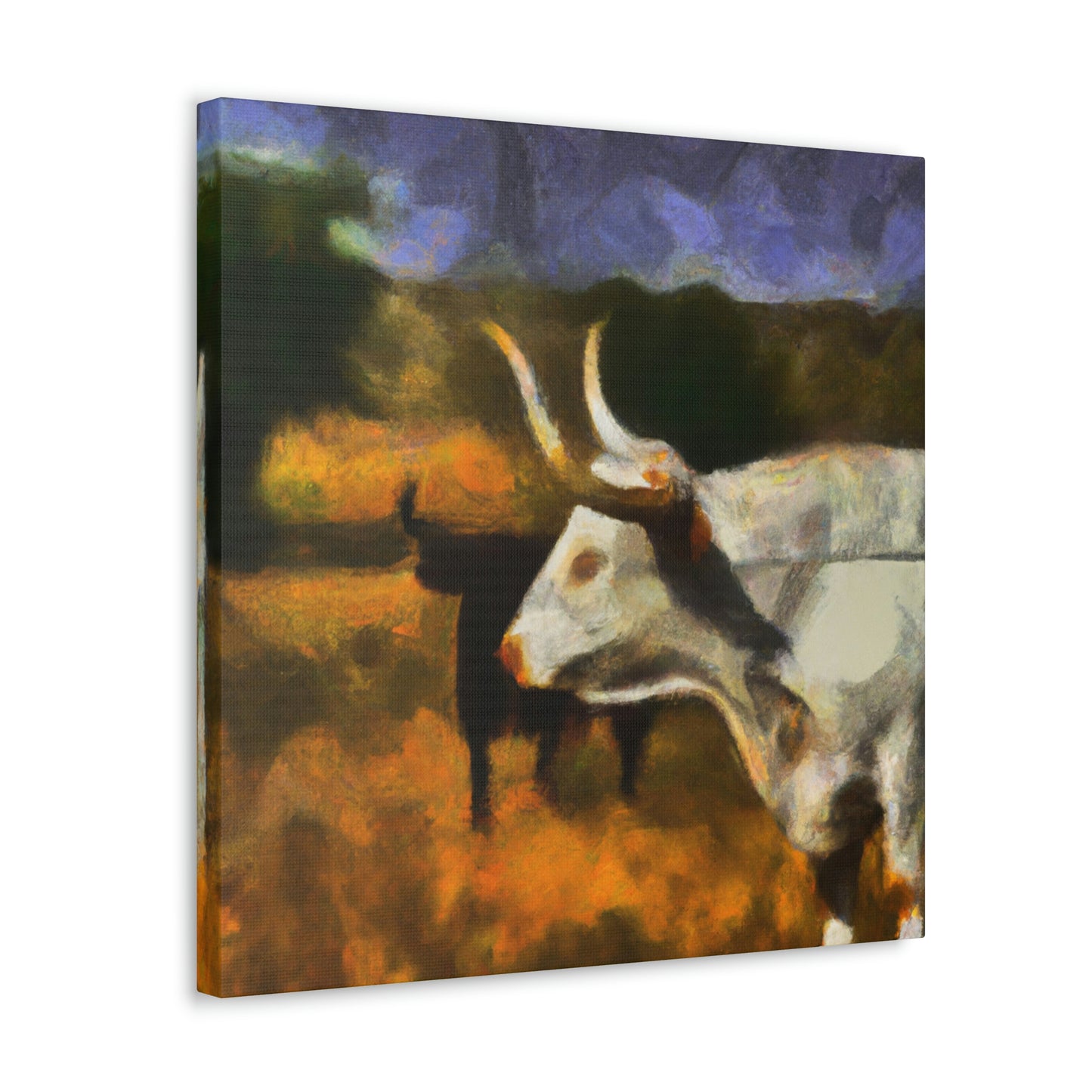 Longhorn in Expressionism - Canvas