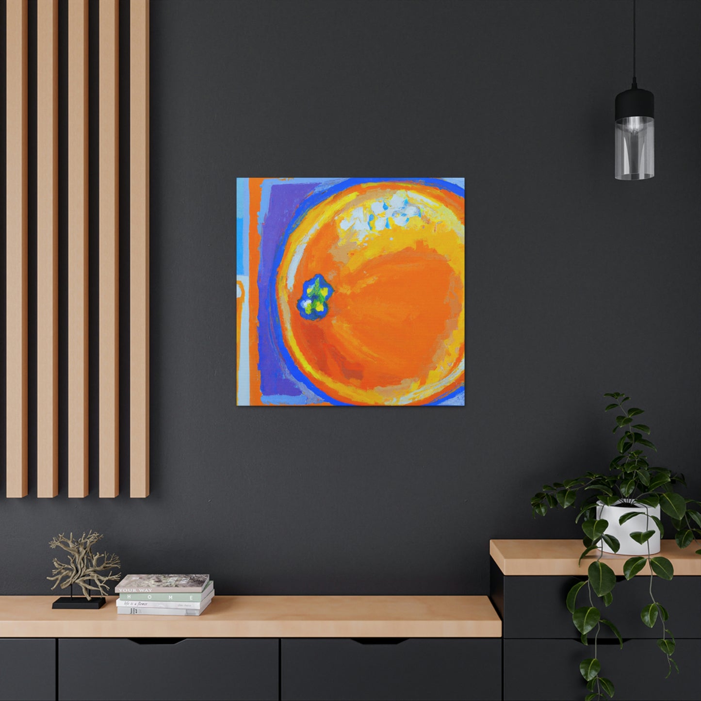 "Orange Abstract Brilliance" - Canvas