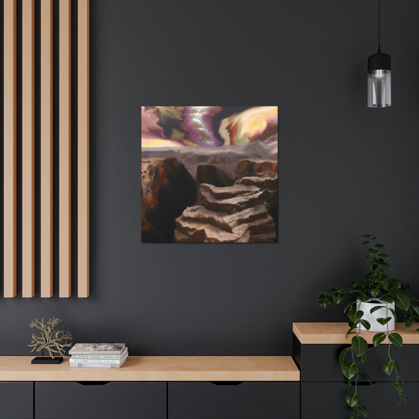 Canyon Awaits Mystery - Canvas