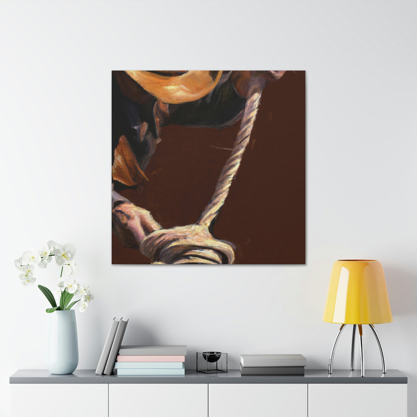 "Rope a Cowboy Dream" - Canvas