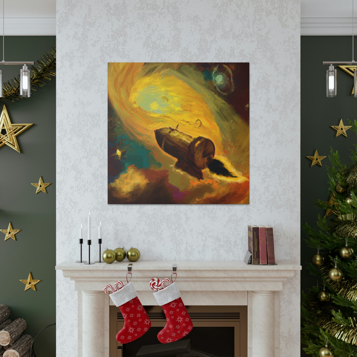 "Comet Illuminates Sky" - Canvas