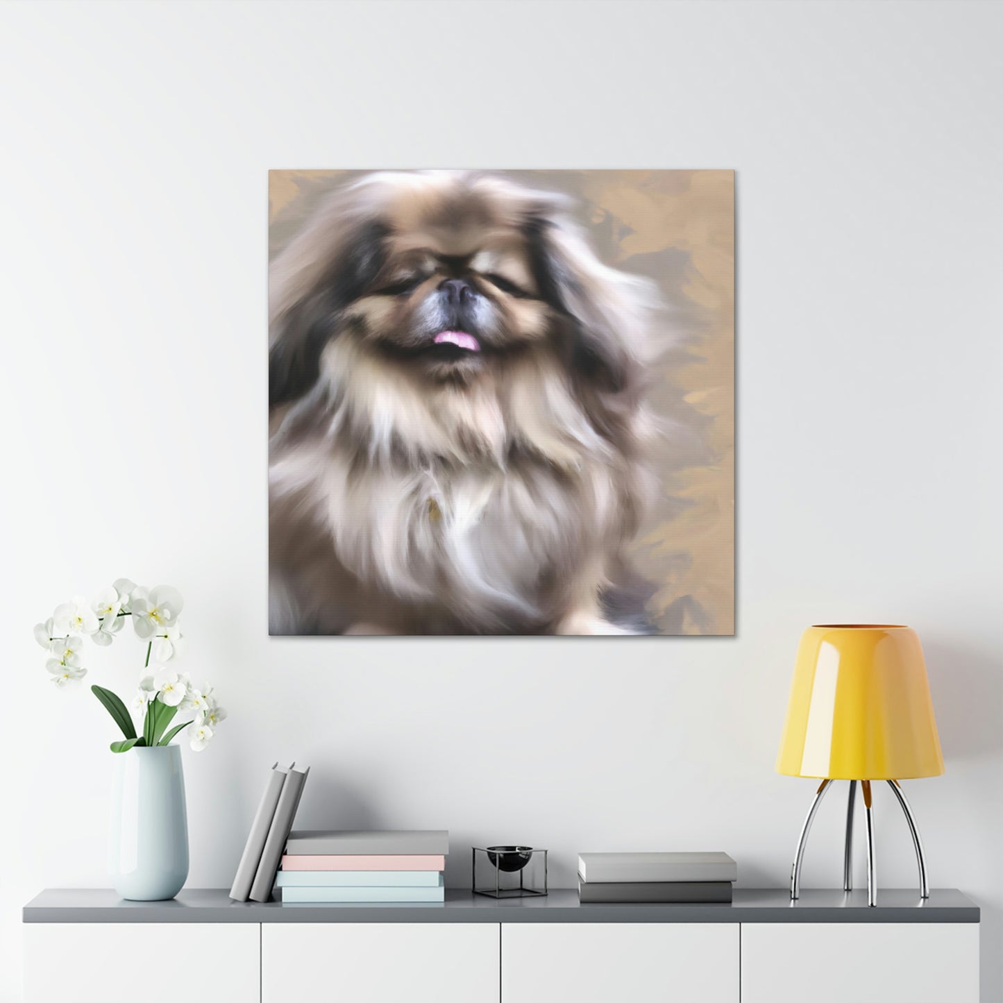 "Pekingese at Playtime" - Canvas