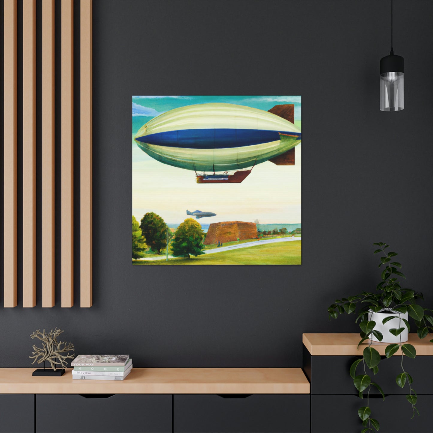 "Blimp in the Sky" - Canvas