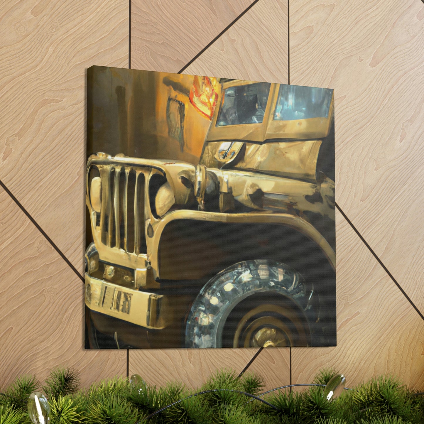 "Jeep in Morning Light" - Canvas