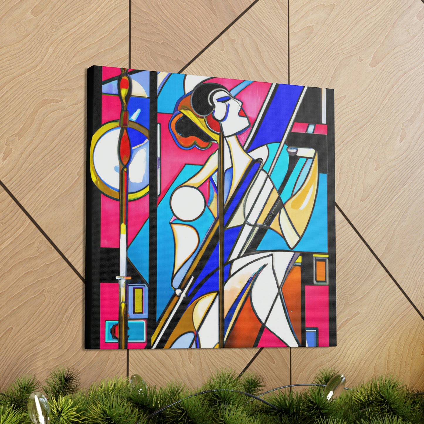 "Batting in the Deco." - Canvas