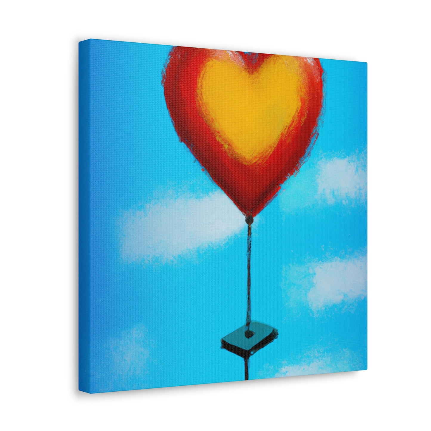 Heart Balloon Joyful Release - Canvas