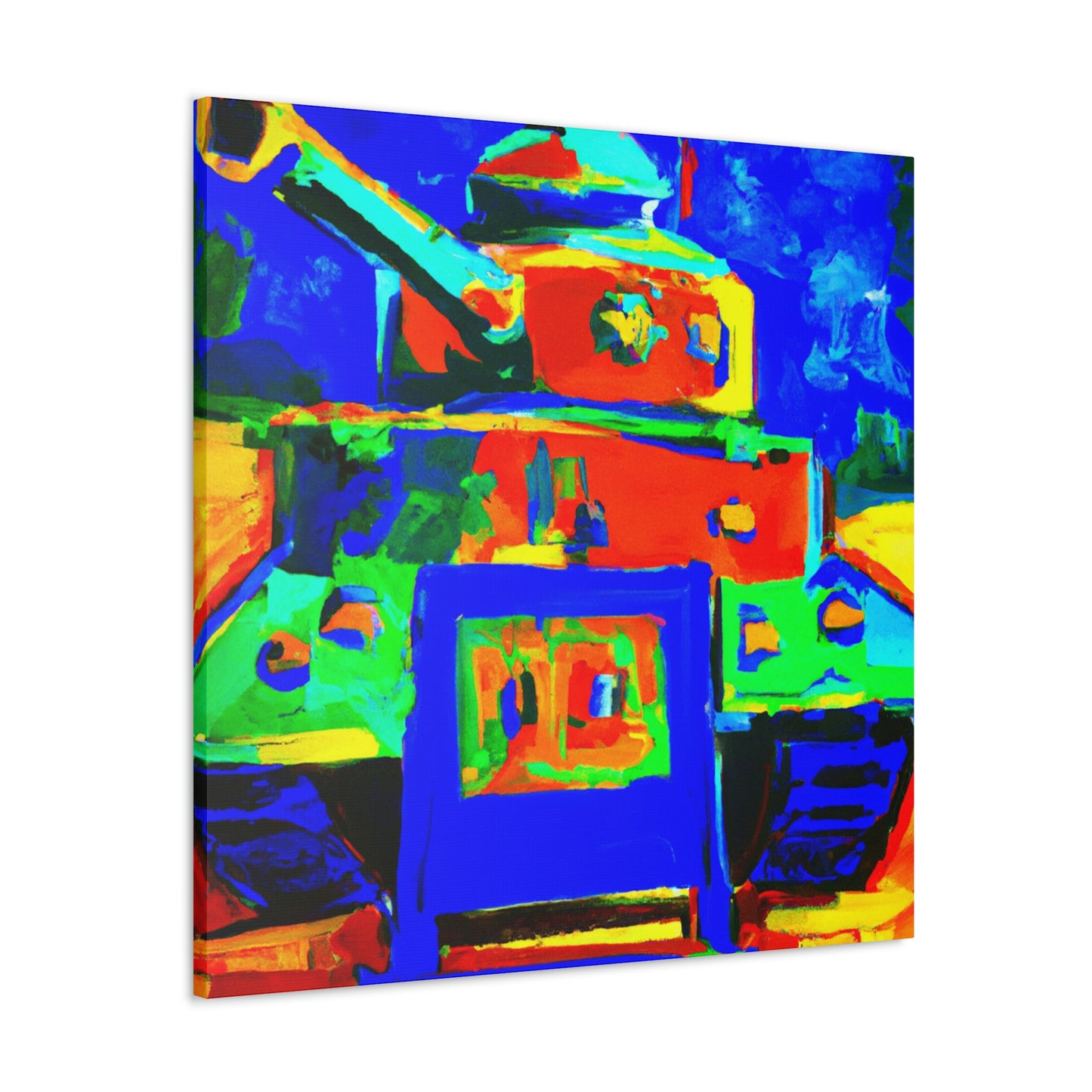 "The Tank Turret Fauve" - Canvas