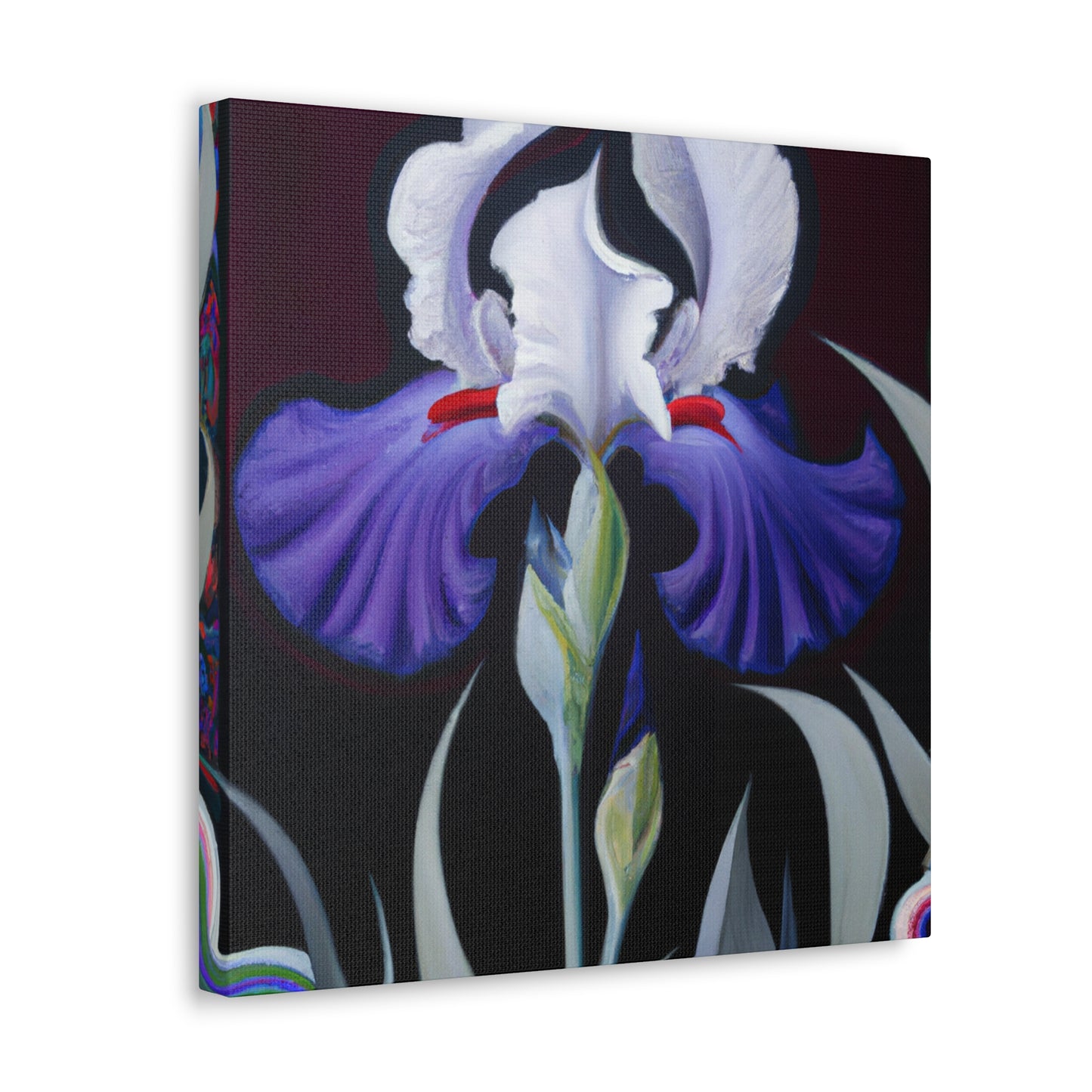 Dancing Iridescent Iris - Canvas