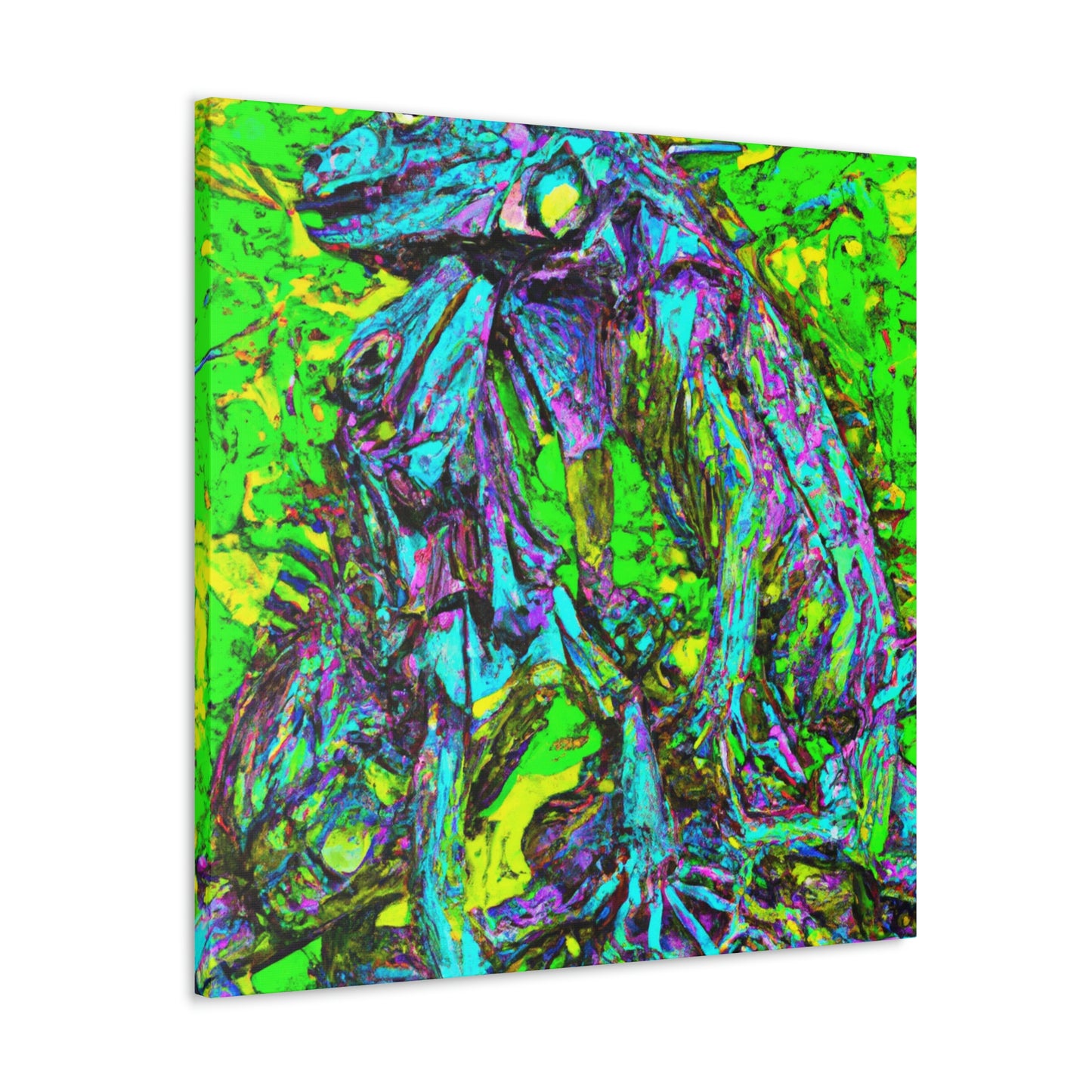 "Iguanas in Abstract". - Canvas