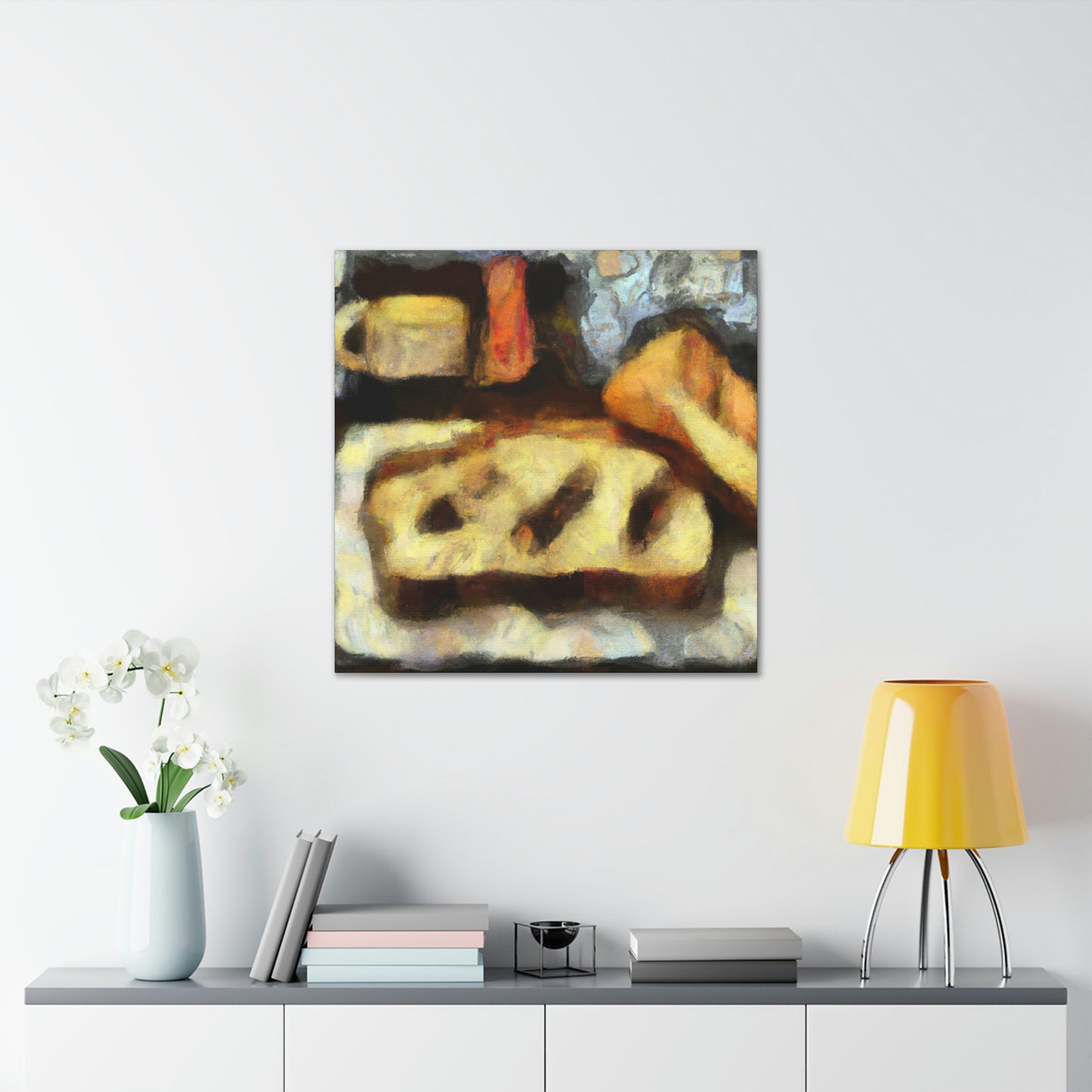 "Breaking Bread Abstraction" - Canvas