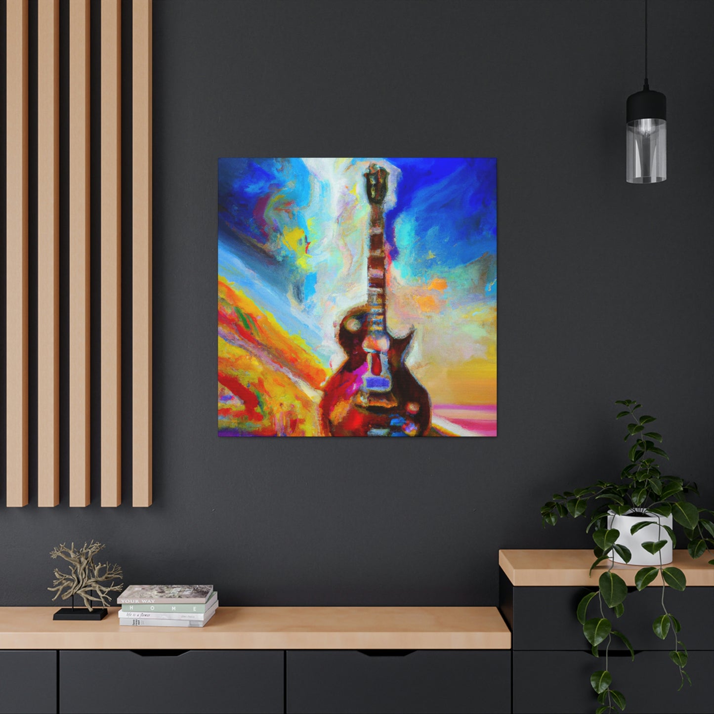 Gibson in Abstract Forms - Canvas