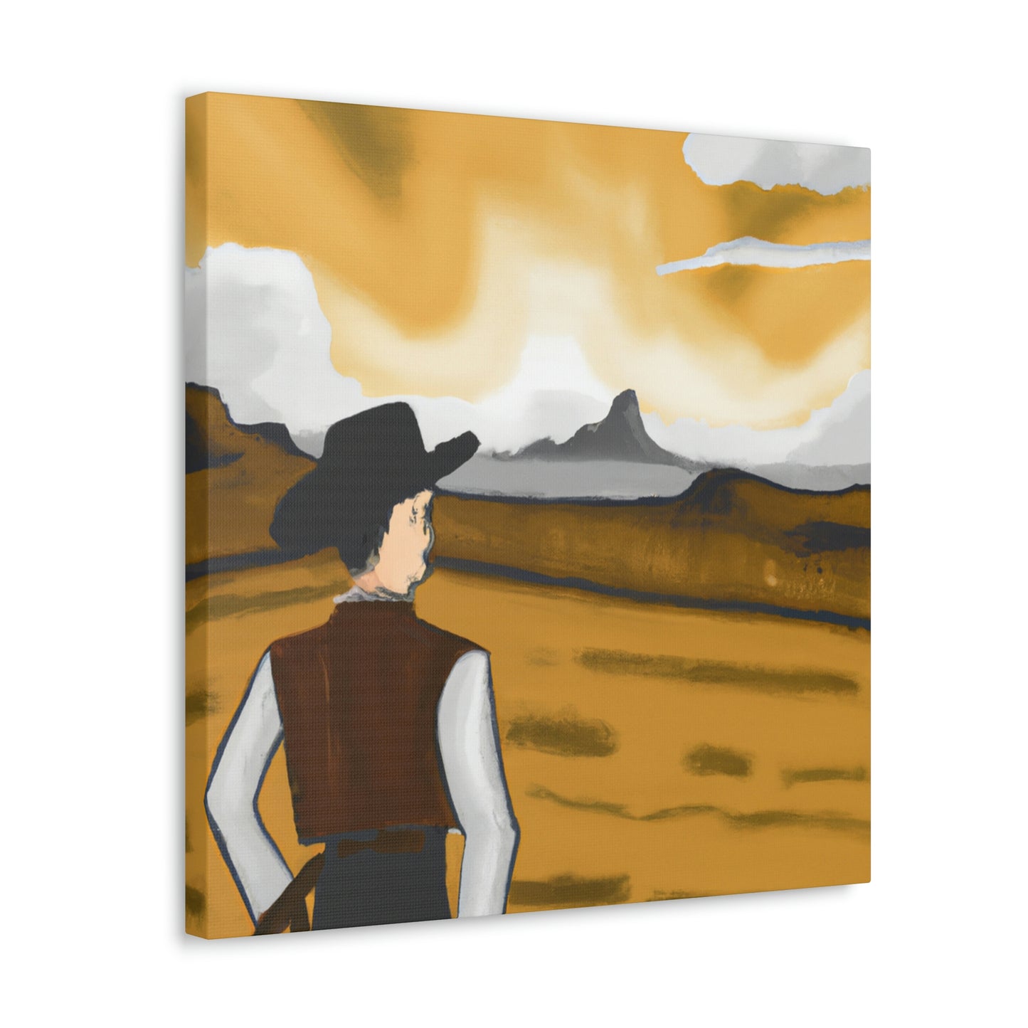 Rancher in Reflection - Canvas