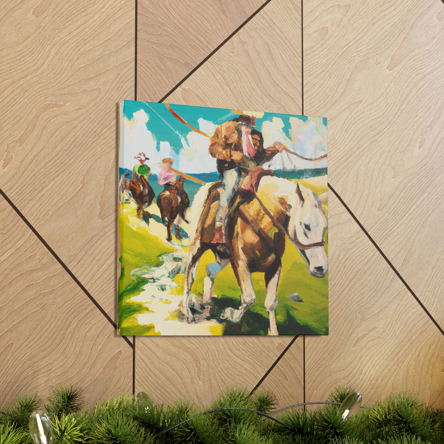 "Herders, Herding Cattle" - Canvas