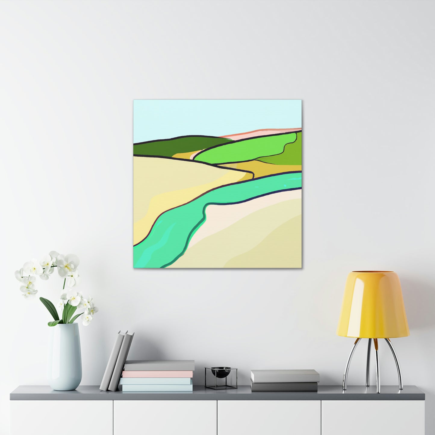 "Tundra in Minimalism" - Canvas