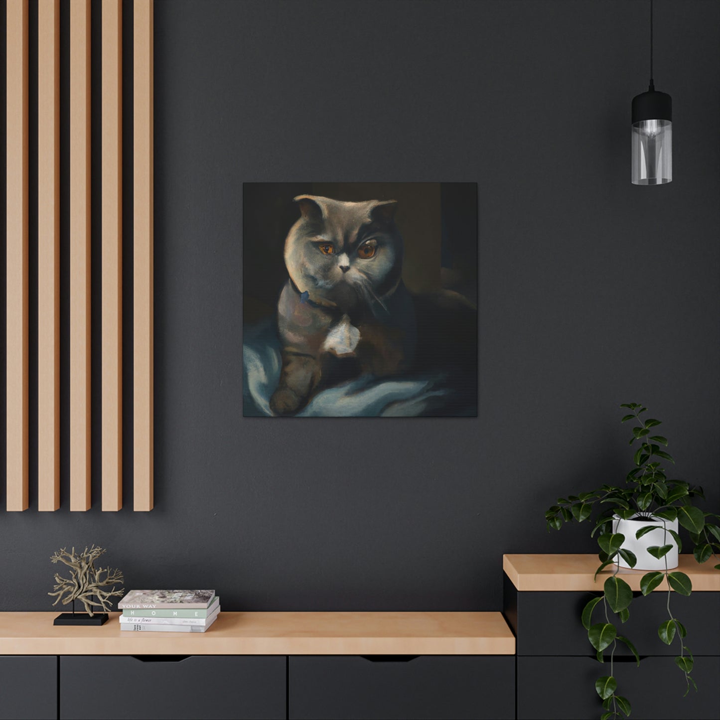 "Feline Impressionism Bliss" - Canvas