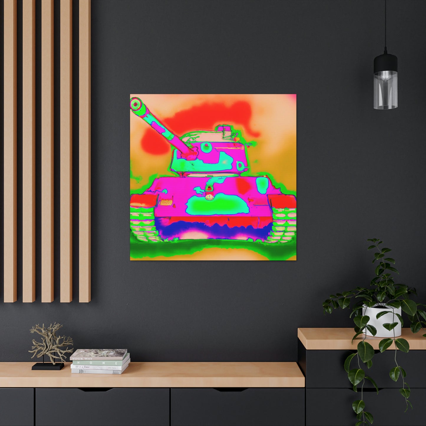 Tank Pop Explosion - Canvas